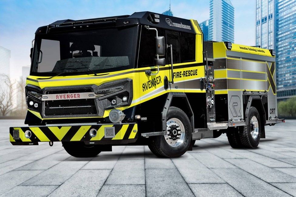 Black Out Fire Truck