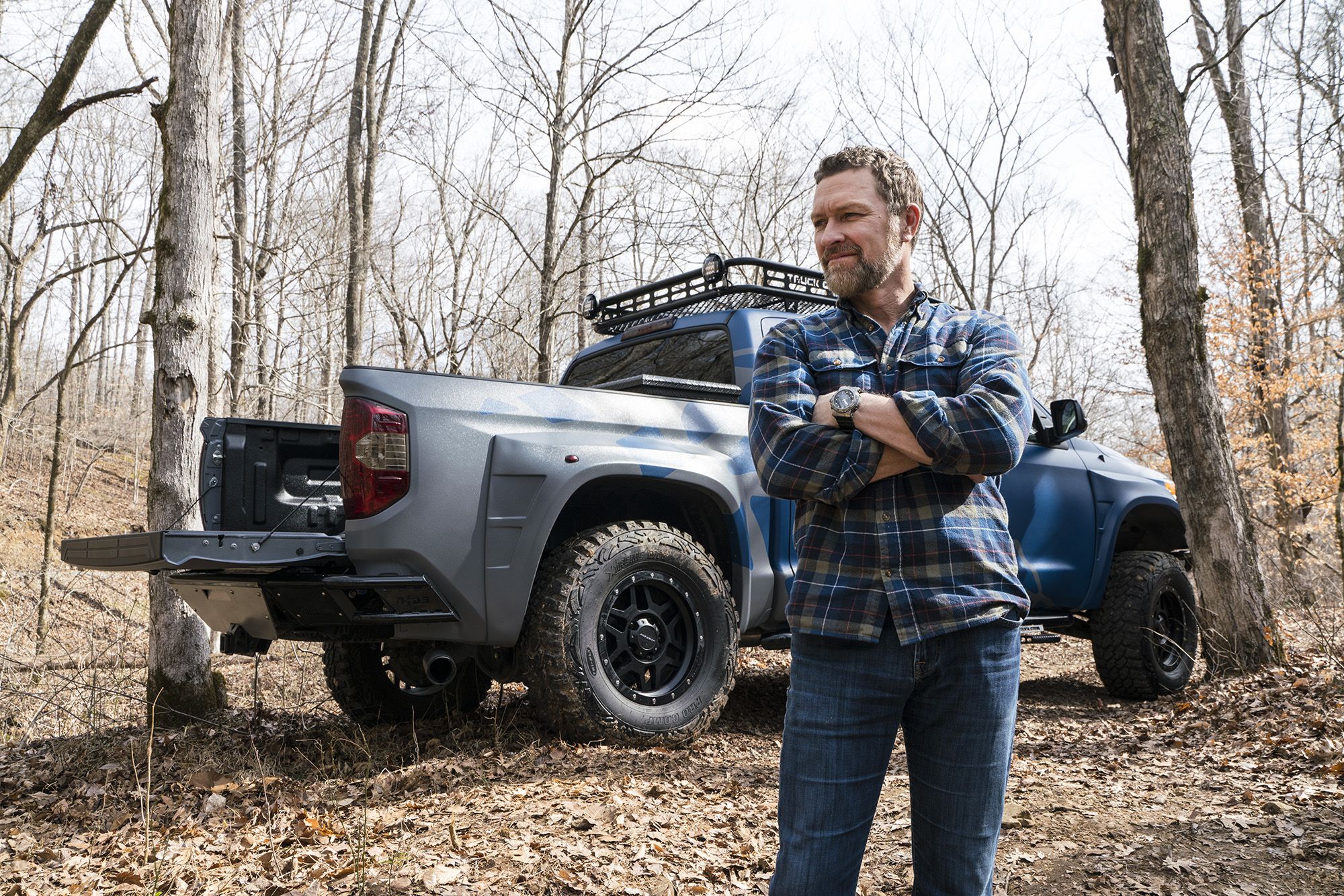 Craig With Blue Tundra Side